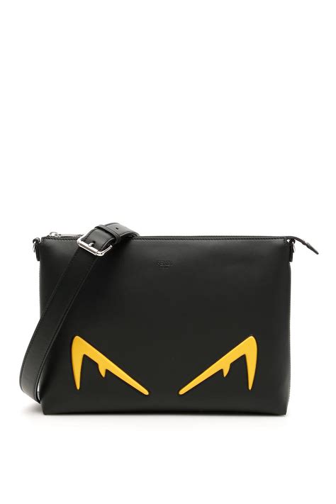 fendi messenger bag eyes|FENDI Messenger Bags for Men .